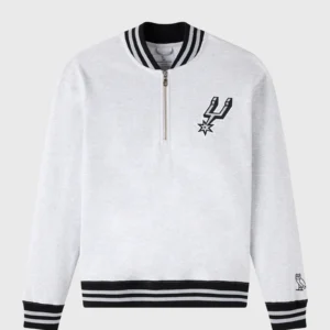 OVO NBA SAN ANTONIO SPURS QUARTER-ZIP MOCKNECK SWEATSHIRT