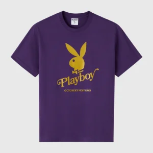 OVO X PLAYBOY MEMBERS ONLY T-SHIRT PURPLE