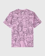 OVO X THE SIMPSONS ALL OVER PRINT T-SHIRT