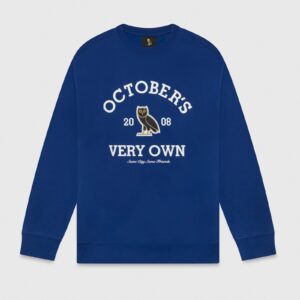 COLLEGIATE OVO CREWNECK BLUE