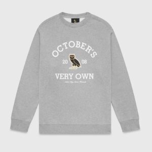 COLLEGIATE CREWNECK GRAY