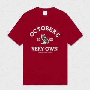 OVO COLLEGIATE T-SHIRT DARK RED