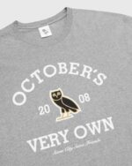 OVO COLLEGIATE T-SHIRT GRAY