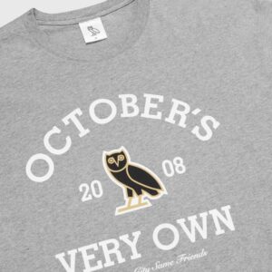 OVO COLLEGIATE T-SHIRT GRAY