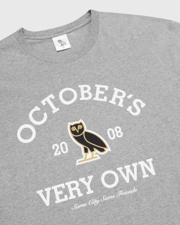 OVO COLLEGIATE T-SHIRT GRAY