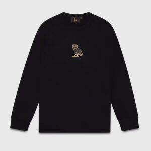 OVO Classic Owl Crewneck Sweatshirt Black