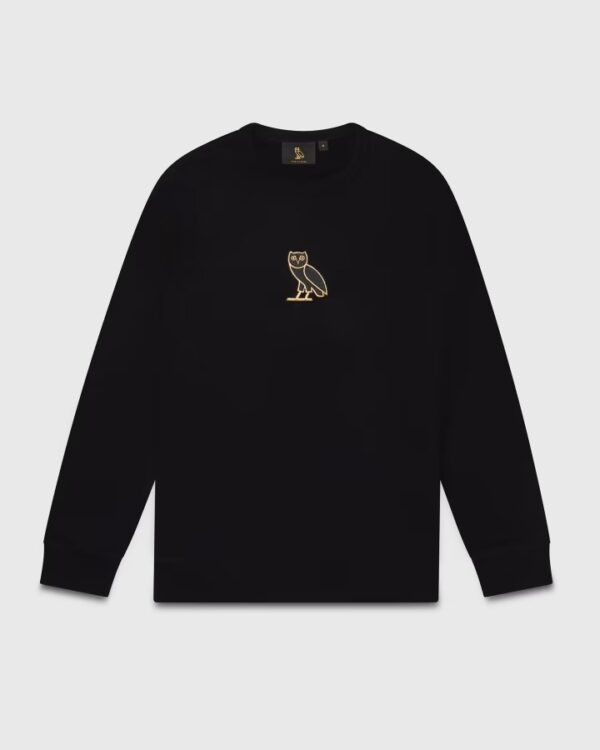 OVO Classic Owl Crewneck Sweatshirt Black