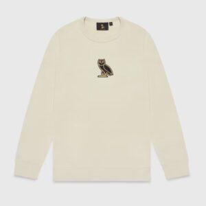 OVO Classic Owl Crewneck Sweatshirt Sand