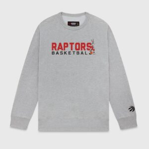 OVO X RAPTORS WARM UP CREWNECK GREY