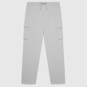 Ovo Classic Cargo Open-Hem Sweatpant - Ash Heather Grey