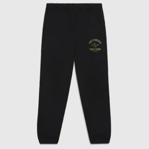 Ovo Canada Skateboard Open Hem Sweatpant -  Black