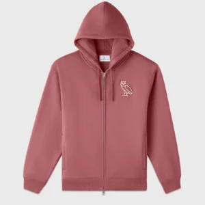 Ovo Mini Og Full-Zip Hoodie -  Maroon