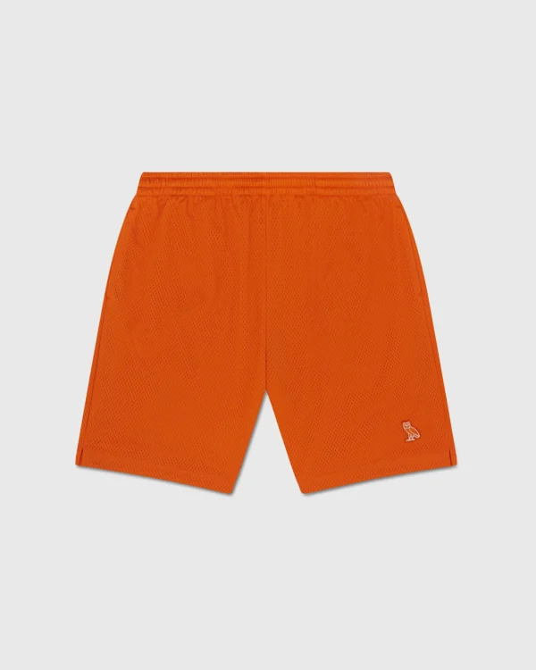 OVO X CLASSIC MESH SHORT ORANGE