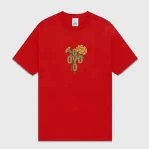 OVO X MARIGOLD POM POM T-SHIRT RED