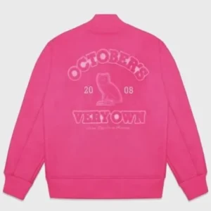 Pink Ovo Varsity Jacket