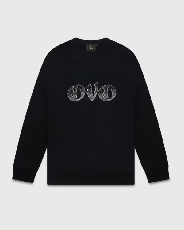 Old-English-Rhinestone-Crewneck-Sweatshirt-Black