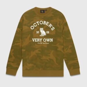 Ovo x Collegiate Crewneck Sweatshirt-Camo