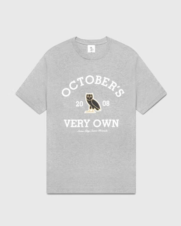 OVO COLLEGIATE T-SHIRT GRAY