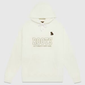 Ovo X Roots Owl Patch Hoodie Cream