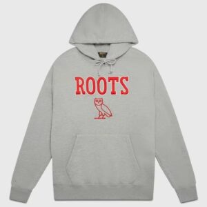 Ovo® x Roots Athletics Owl-Hoodie Heather Grey