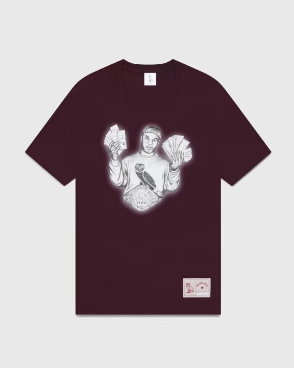 Ovo® x Tyson ‘money Mike’ T-shirt Maroon