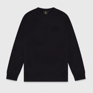 RAW EDGE ARCH LOGO CREWNECK BLACK