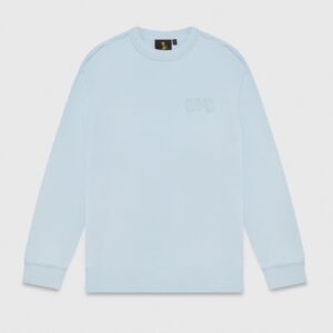 RAW EDGE ARCH LOGO CREWNECK PALE BLUE