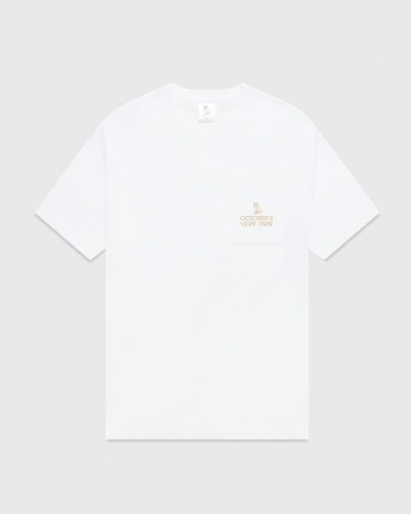 WORDMARK POCKET X OVO T-SHIRT WHITE