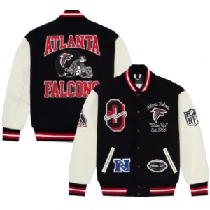 OVO x NFL Black Atlanta Falcons Varsity Jacket